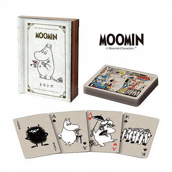 ไพ่ลายมูมิน Moomin โทนขาวดำพร้อมกล่องไพ่ดีไซน์สุดเก๋