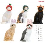 กาชาปอง Cute Cat Headwear Figure แมวสวมหมวกน่ารัก